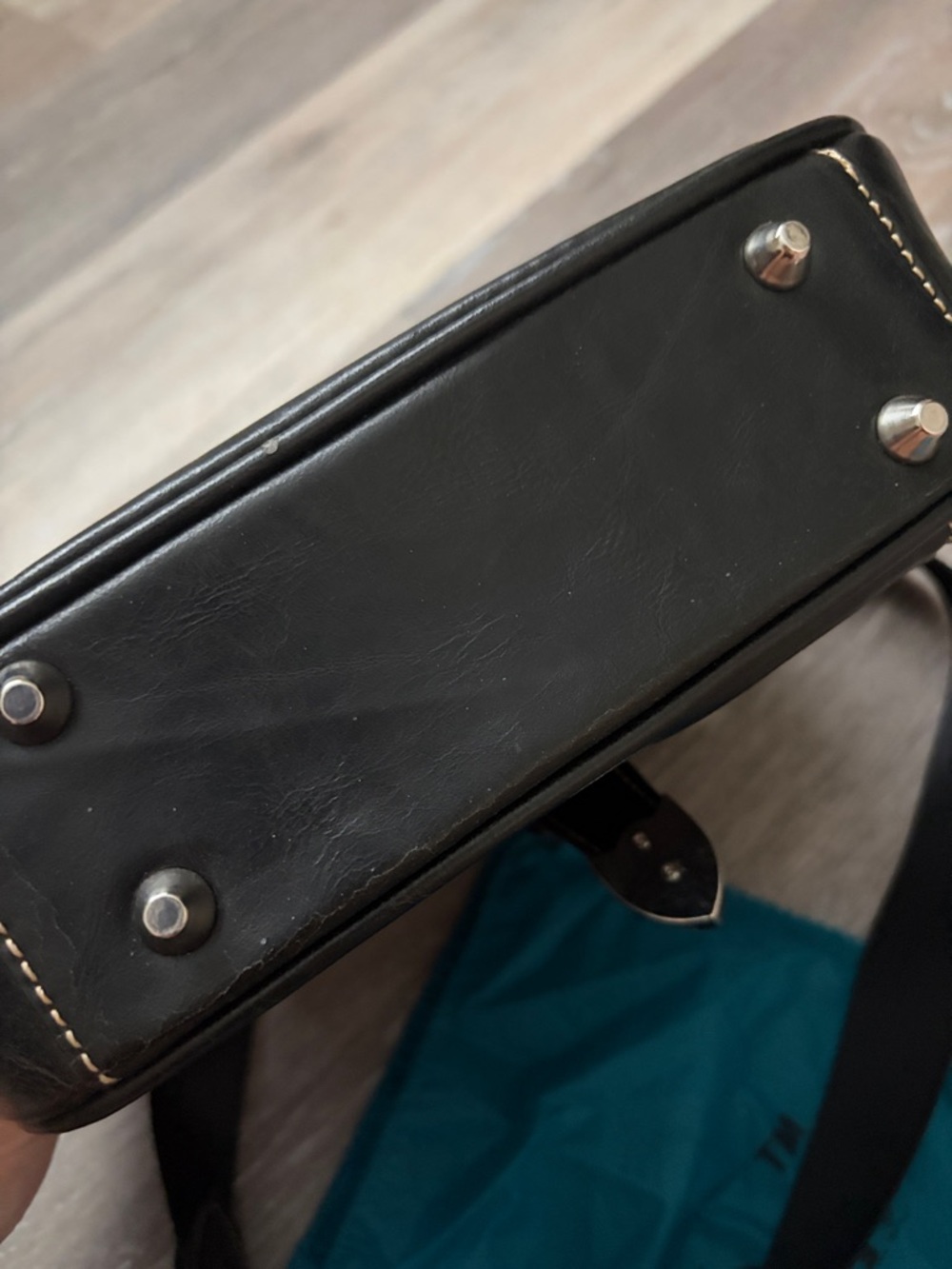 Montana West Black Crossbody Bag with Silver-Tone Buckle Accents - Picture 8 of 8